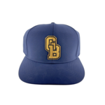 Lonestar Baseball Hat Cap Block GB Gold Plate Navy