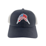 Prim In Proper Trucker Hat Cap Sailfish Red White Blue
