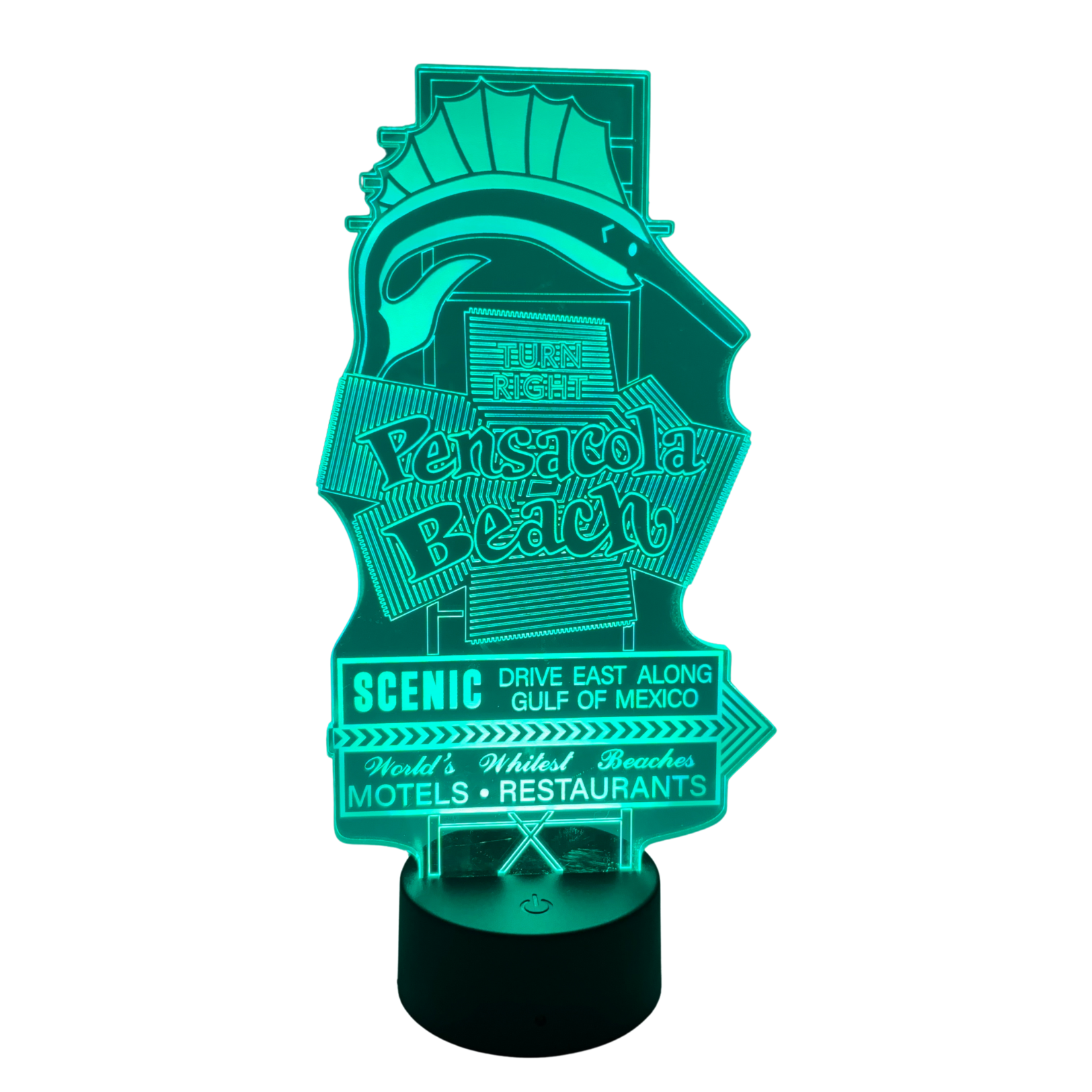 Prim In Proper LED Pensacola Beach Full Sign - 1/4" Acrylic