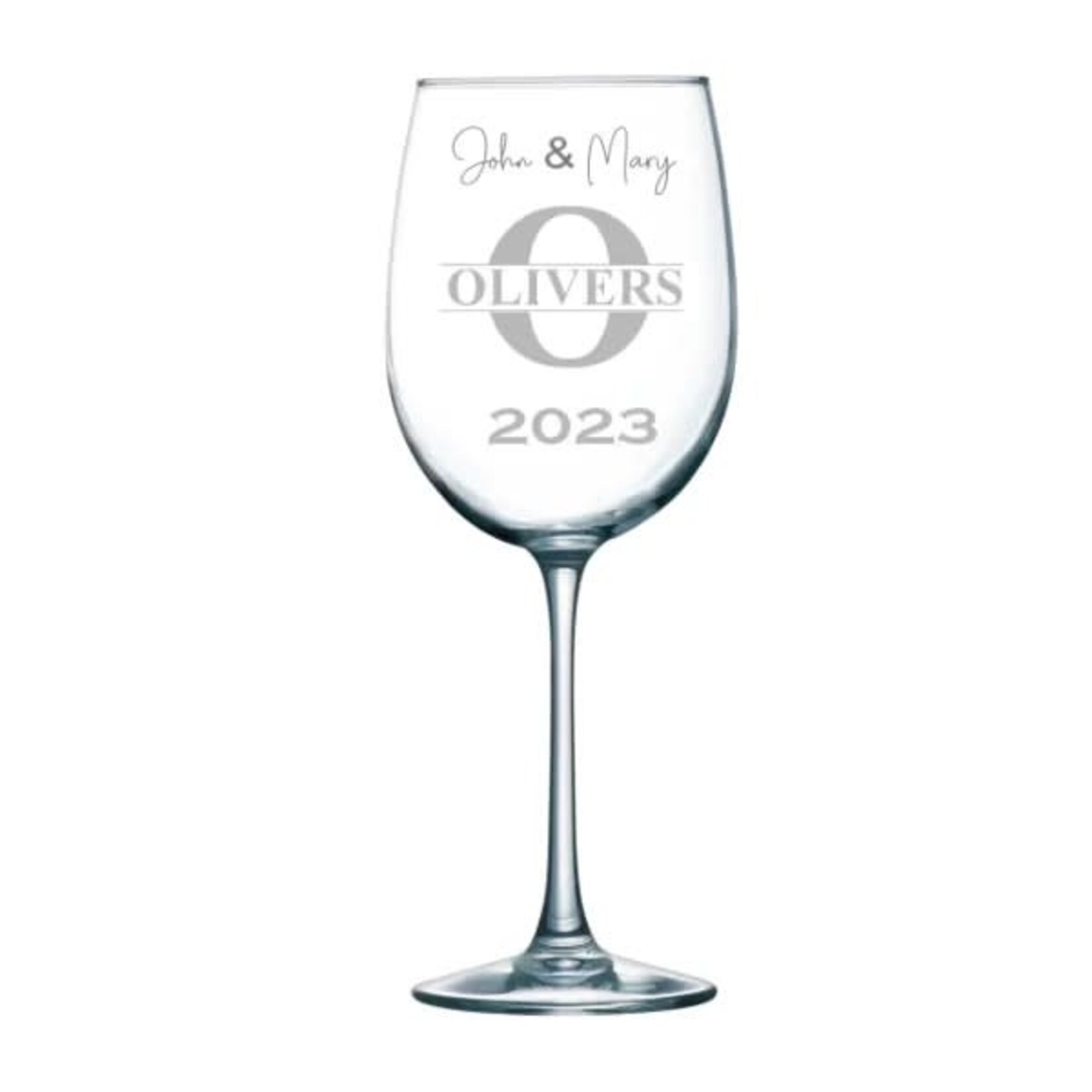 Prim In Proper Custom Engraved Stemmed Wine Glass 19 oz