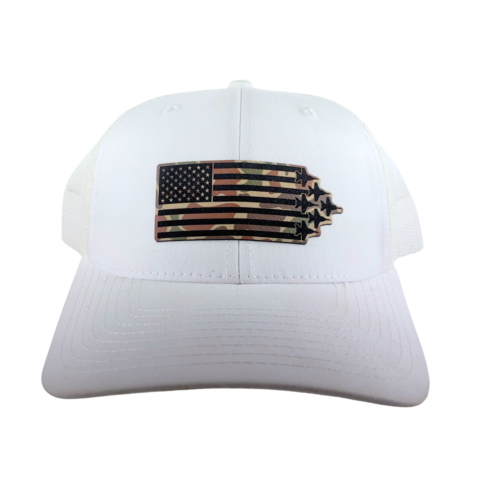 Prim In Proper Trucker Hat Cap Flag Delta Jets Fowl Play