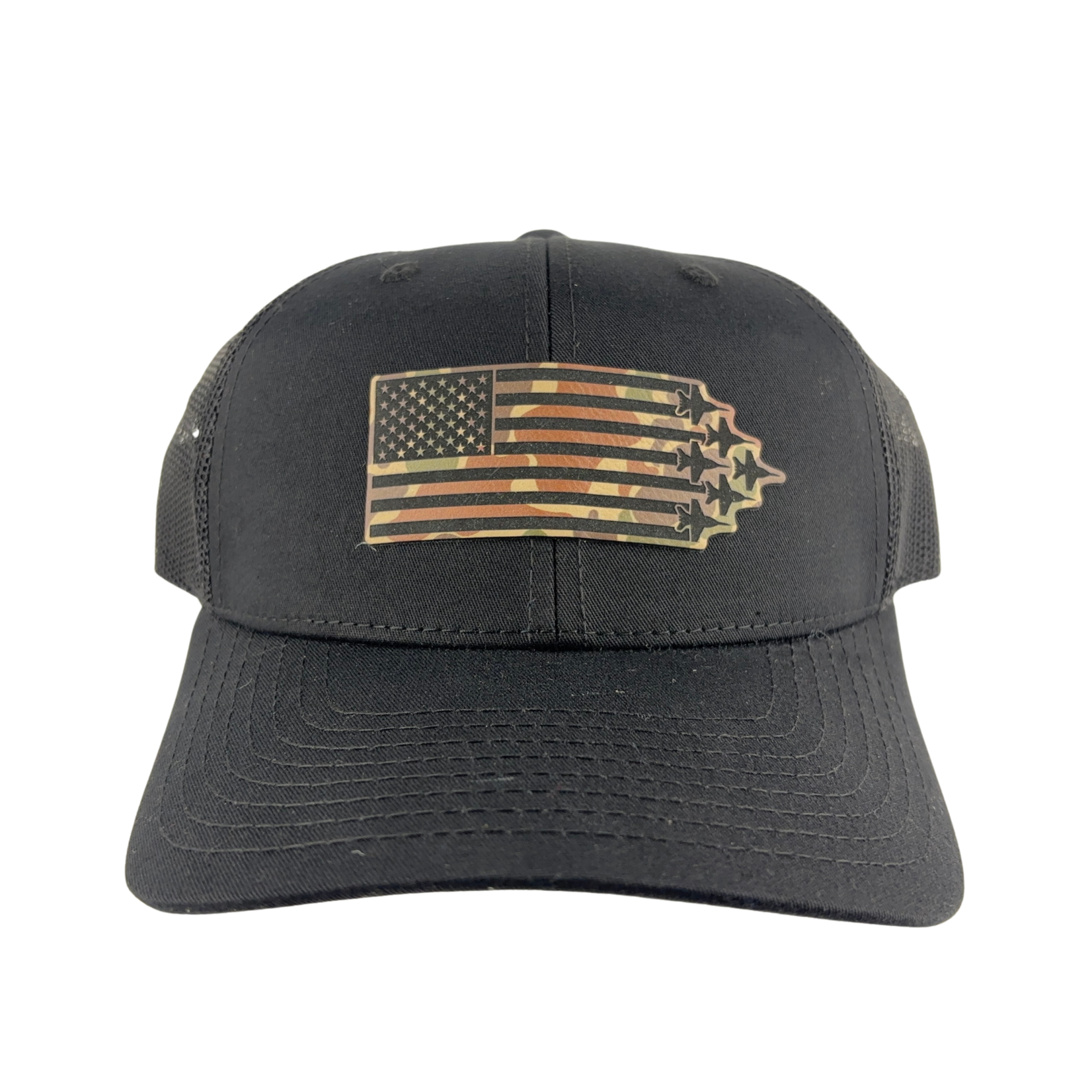 Prim In Proper Trucker Hat Cap Flag Delta Jets Fowl Play