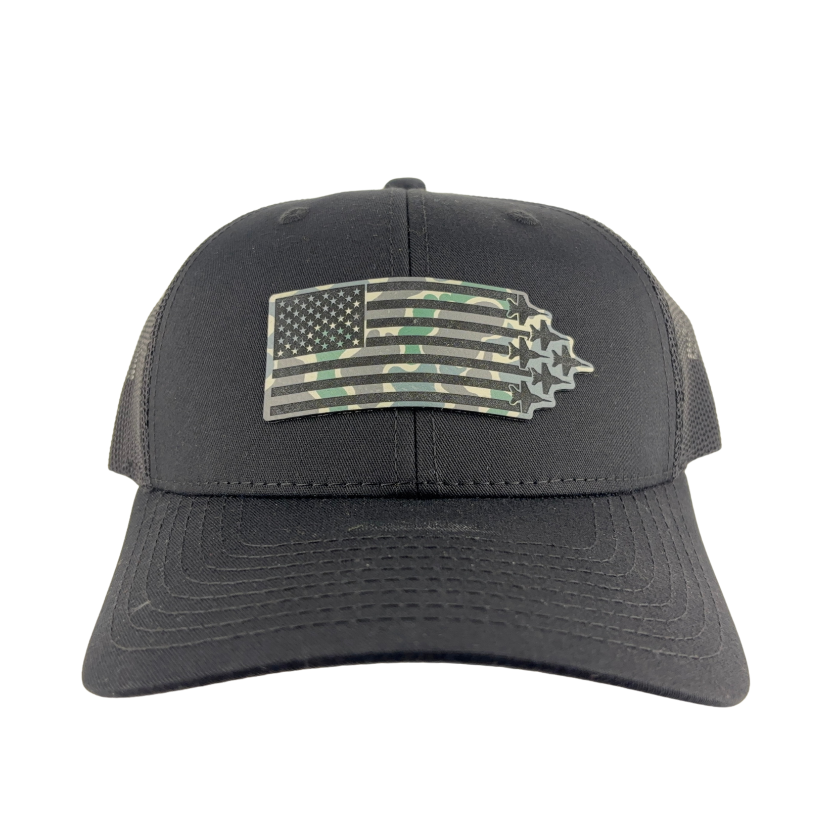 Prim In Proper Trucker Hat Cap Flag Delta Jets Low Tide Camo