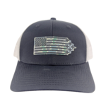 Prim In Proper Trucker Hat Cap Flag Delta Jets Low Tide Camo