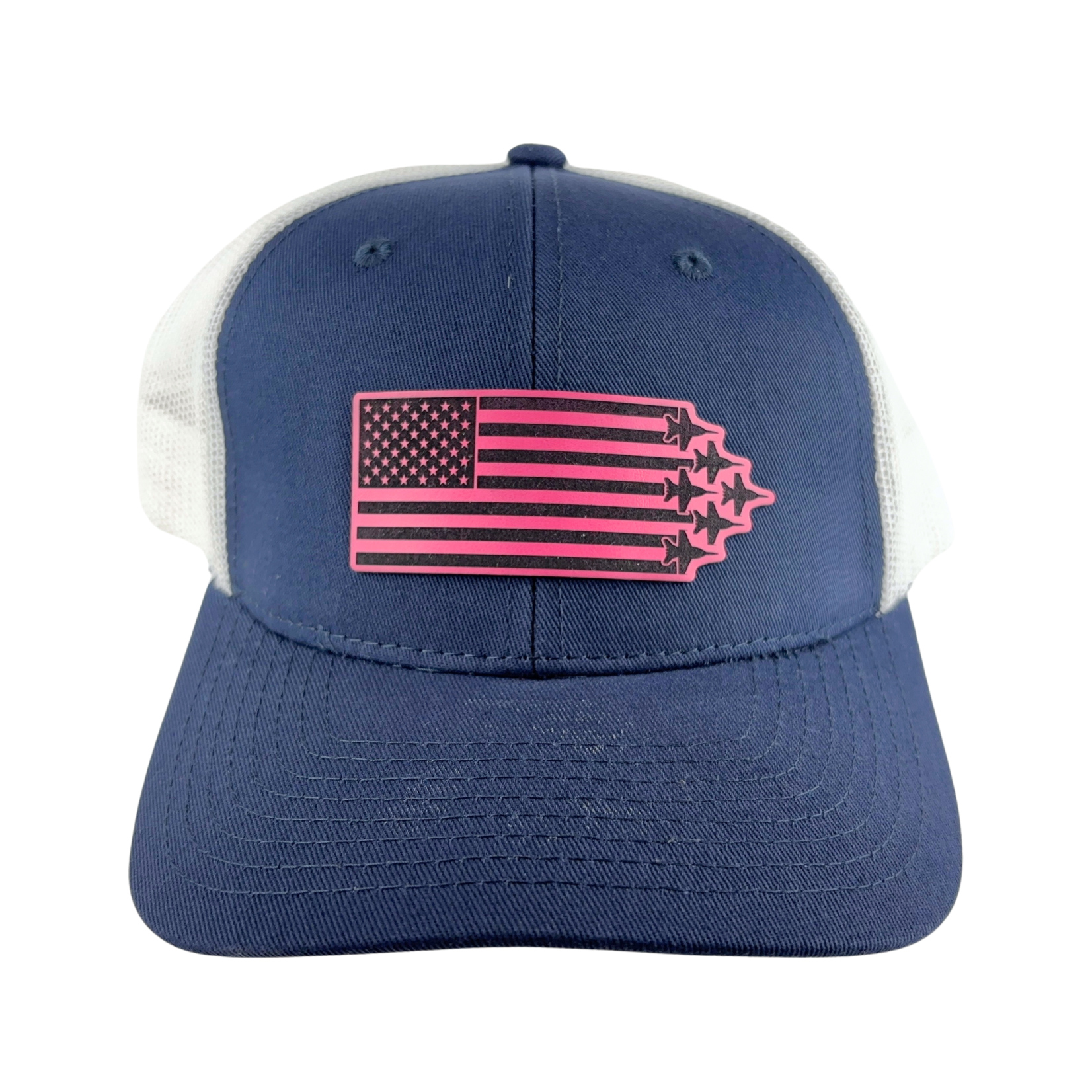 Prim In Proper Trucker Hat Cap Flag Delta Jets Malibu Pink