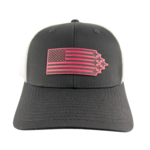 Prim In Proper Trucker Hat Cap Flag Delta Jets Malibu Pink