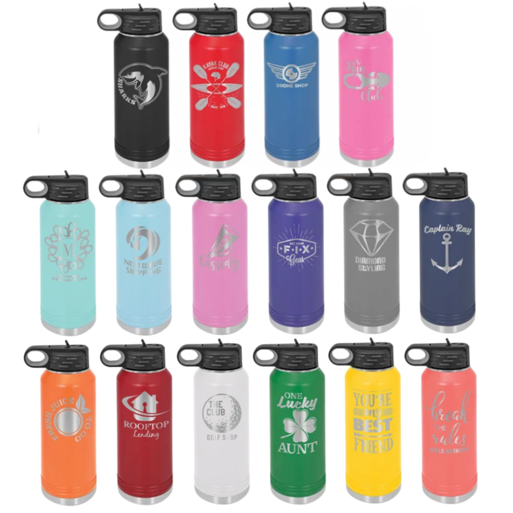 Prim In Proper Custom Engraved Water Bottle 32 oz