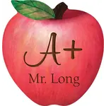 Prim In Proper Teacher Apple Sign - 6"