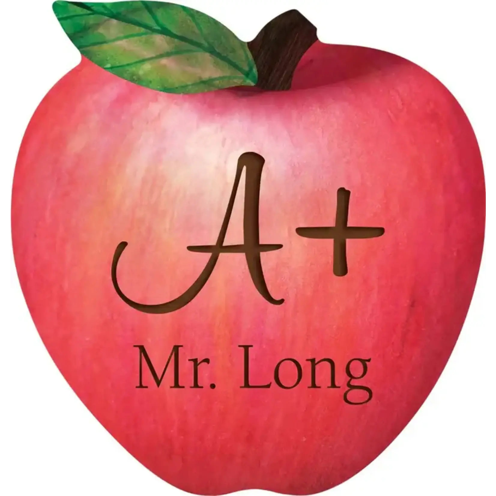 Prim In Proper Custom Engraved Teacher Apple Sign - 6"