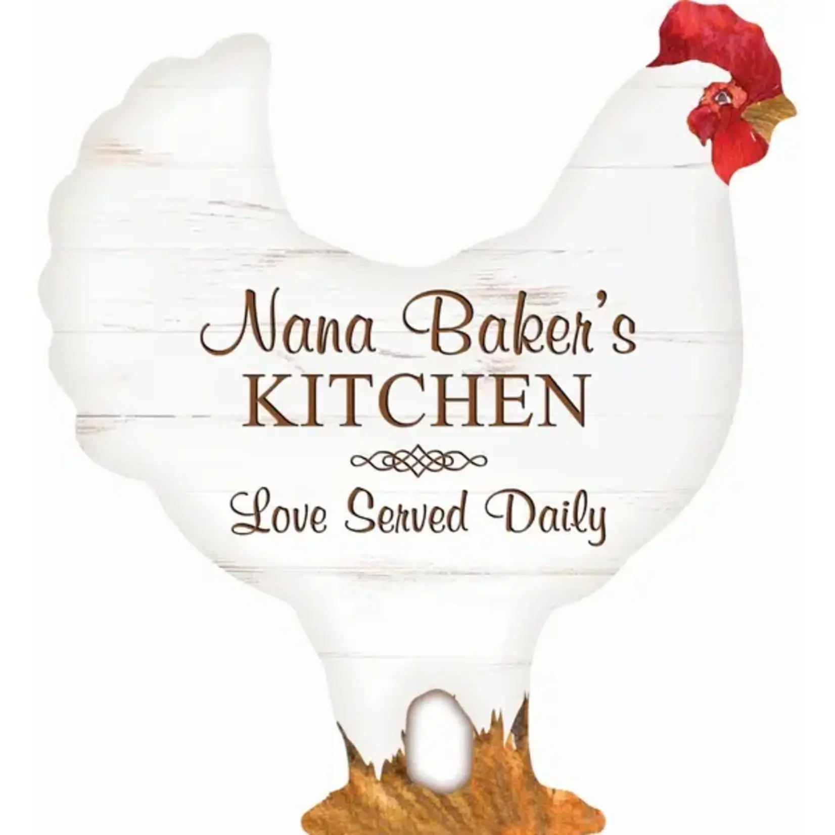 P. Graham Dunn Custom Engraved Rooster Sign - 6"
