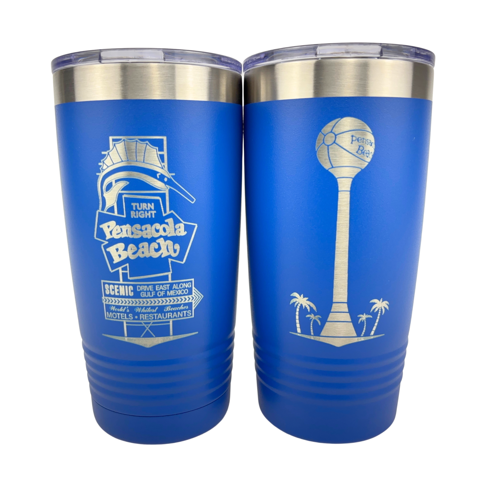 Double Sided 20 oz Tumbler PB Sign/BeachBall