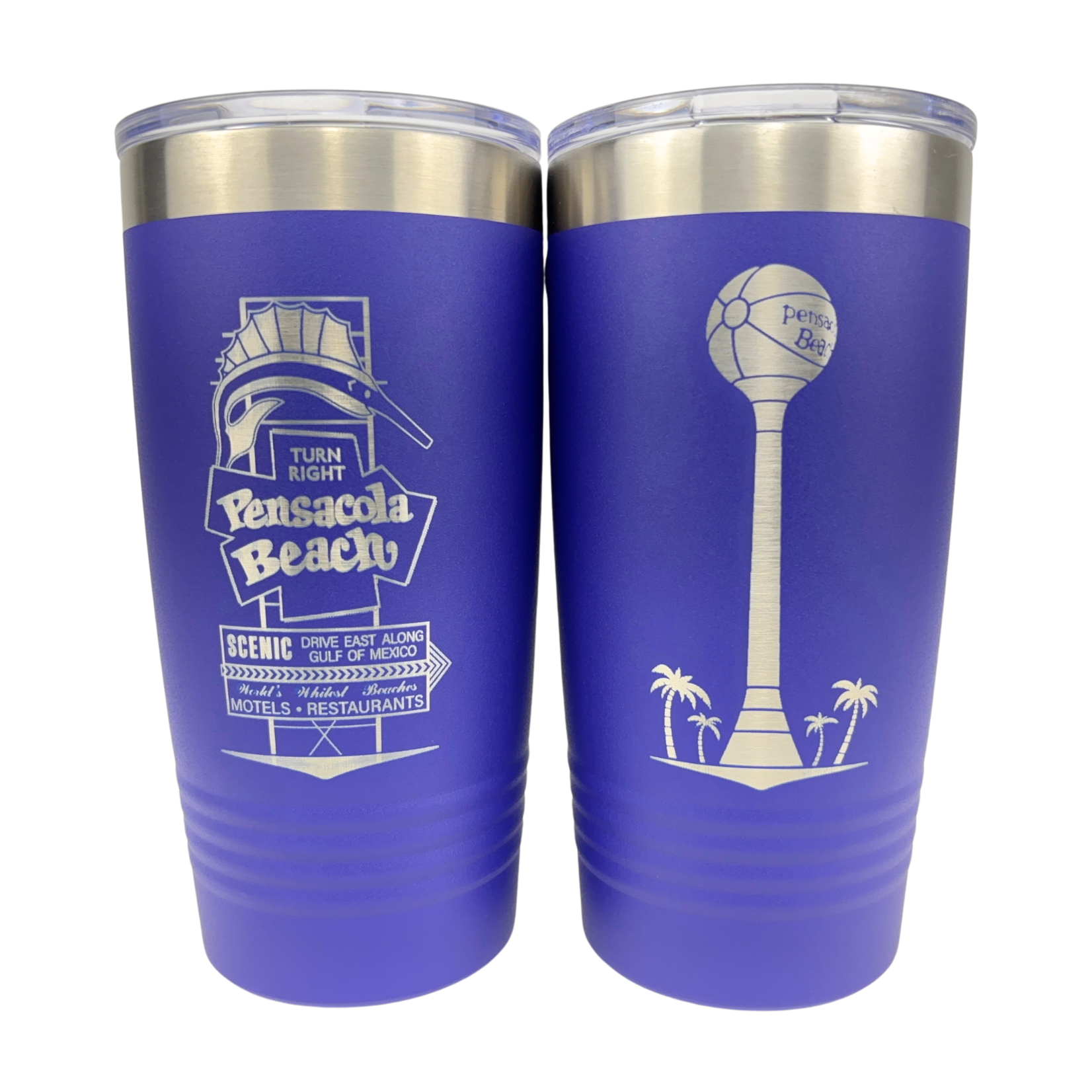 Double Sided 20 oz Tumbler PB Sign/BeachBall