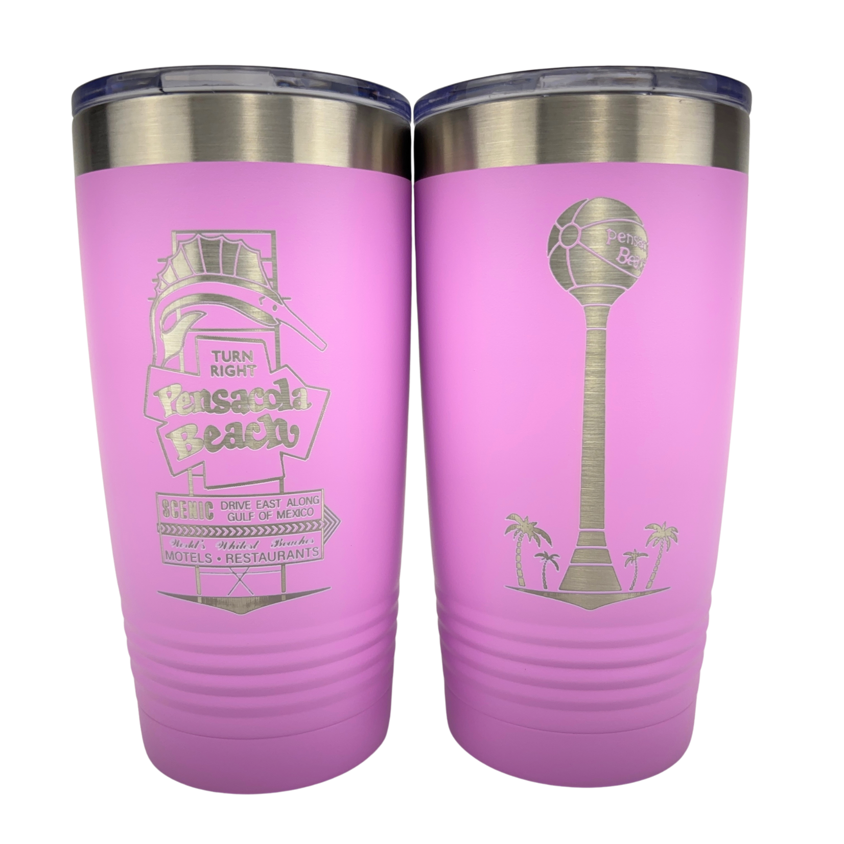 Double Sided 20 oz Tumbler PB Sign/BeachBall