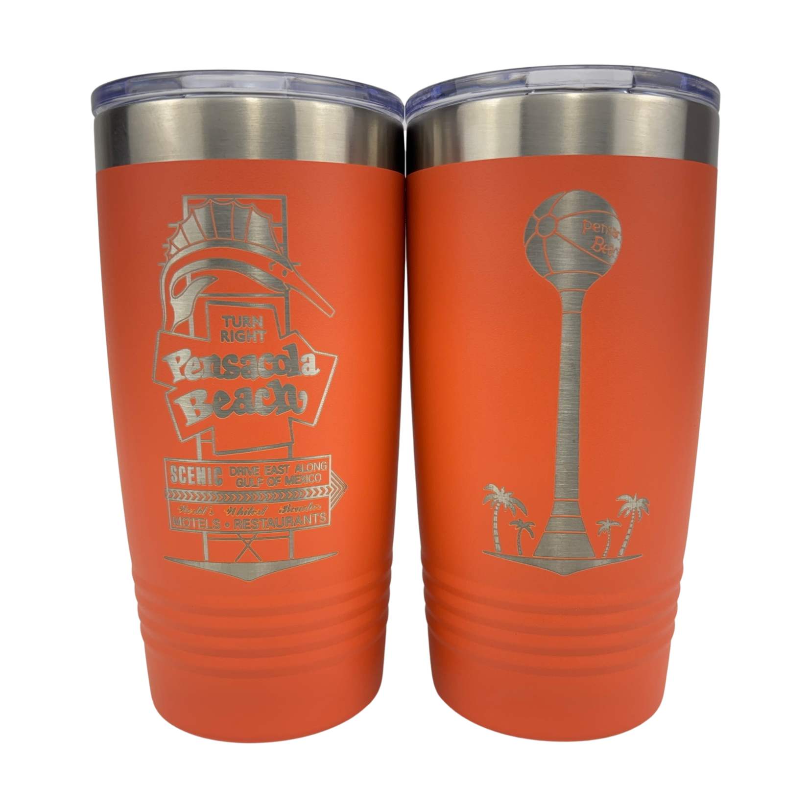 Double Sided 20 oz Tumbler PB Sign/BeachBall