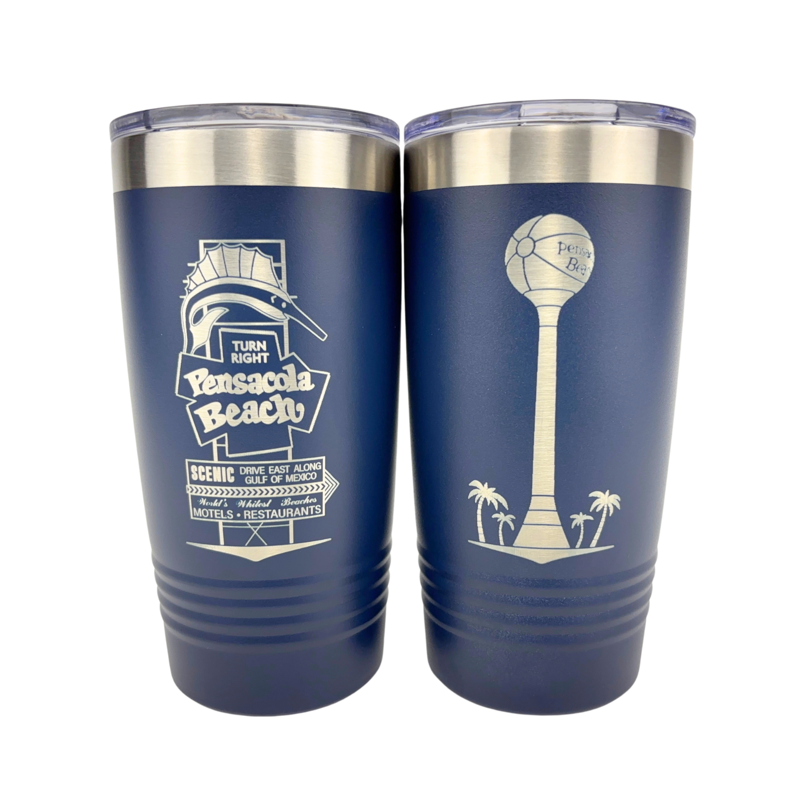 Double Sided 20 oz Tumbler PB Sign/BeachBall