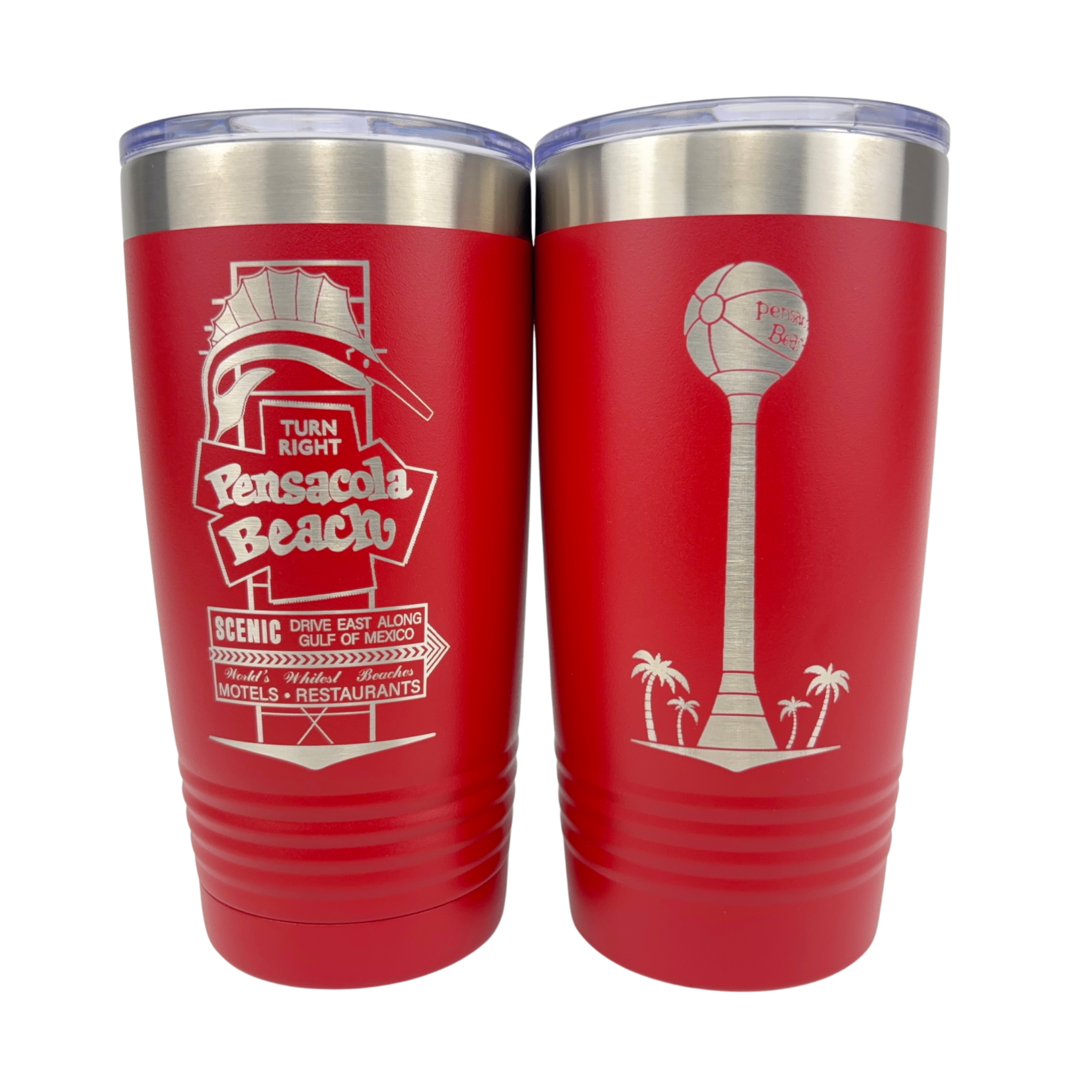 Double Sided 20 oz Tumbler PB Sign/BeachBall