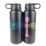 Prim In Proper Water Bottle 32 oz  PB Font/Ball/Blues