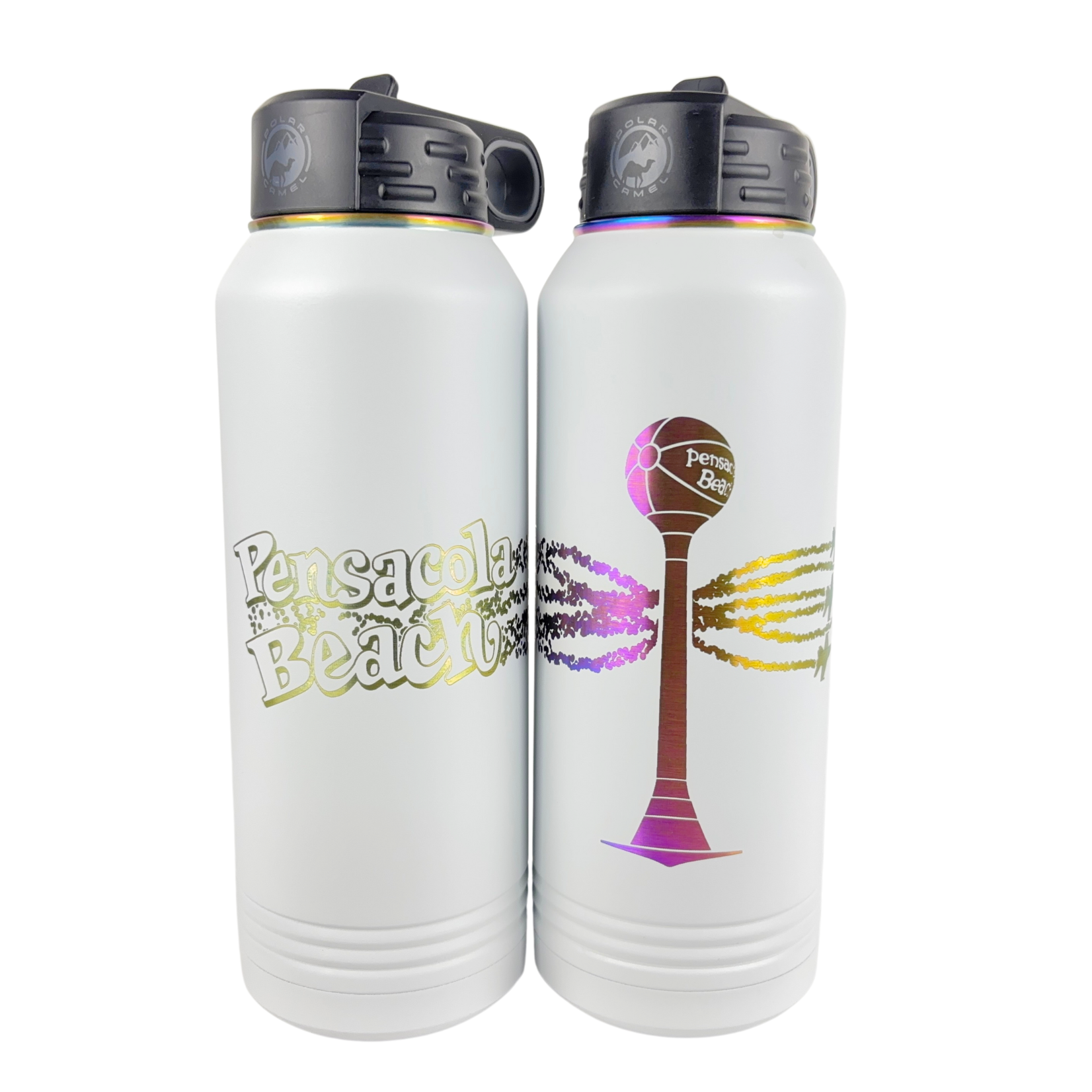 Prim In Proper Water Bottle 32 oz  PB Font/Ball/Blues