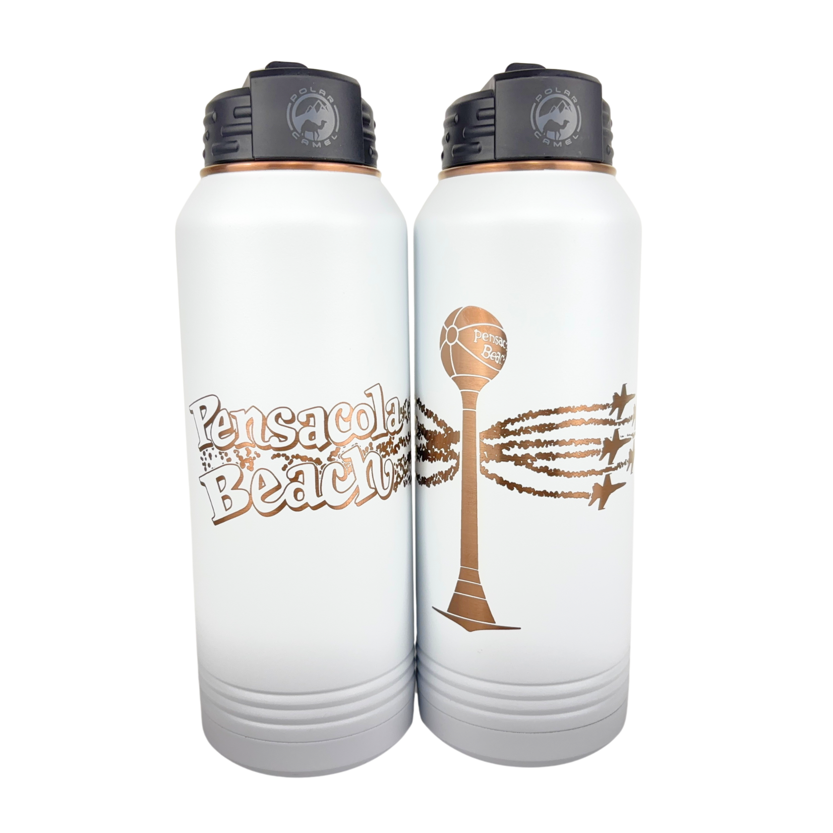 Prim In Proper Water Bottle 32 oz  PB Font/Ball/Blues