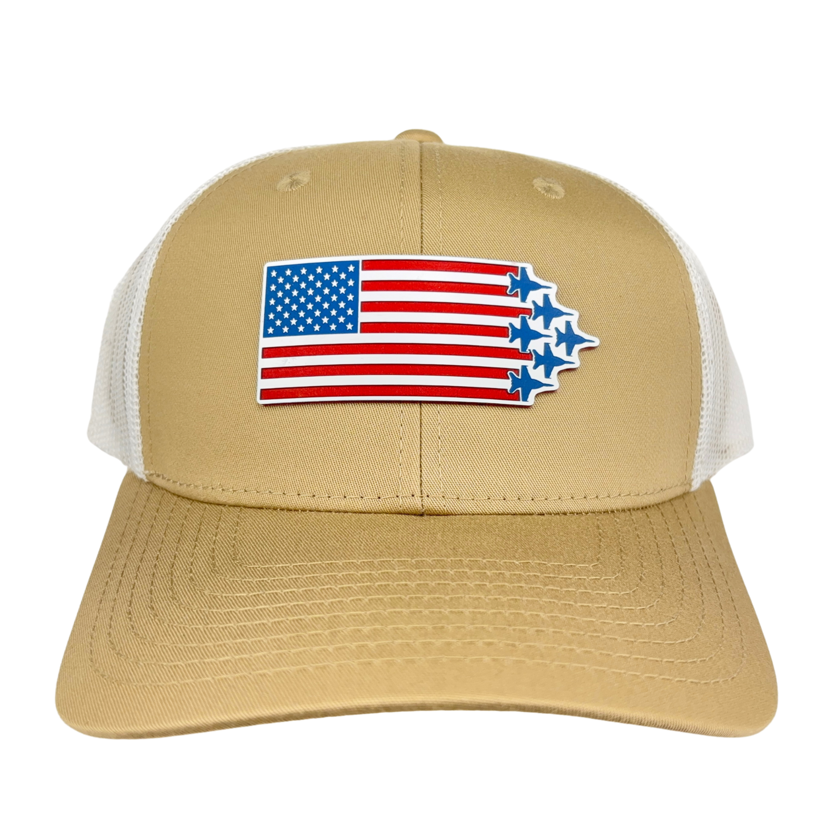 Prim In Proper Trucker Hat Cap Flag Delta Jets Tri RWB