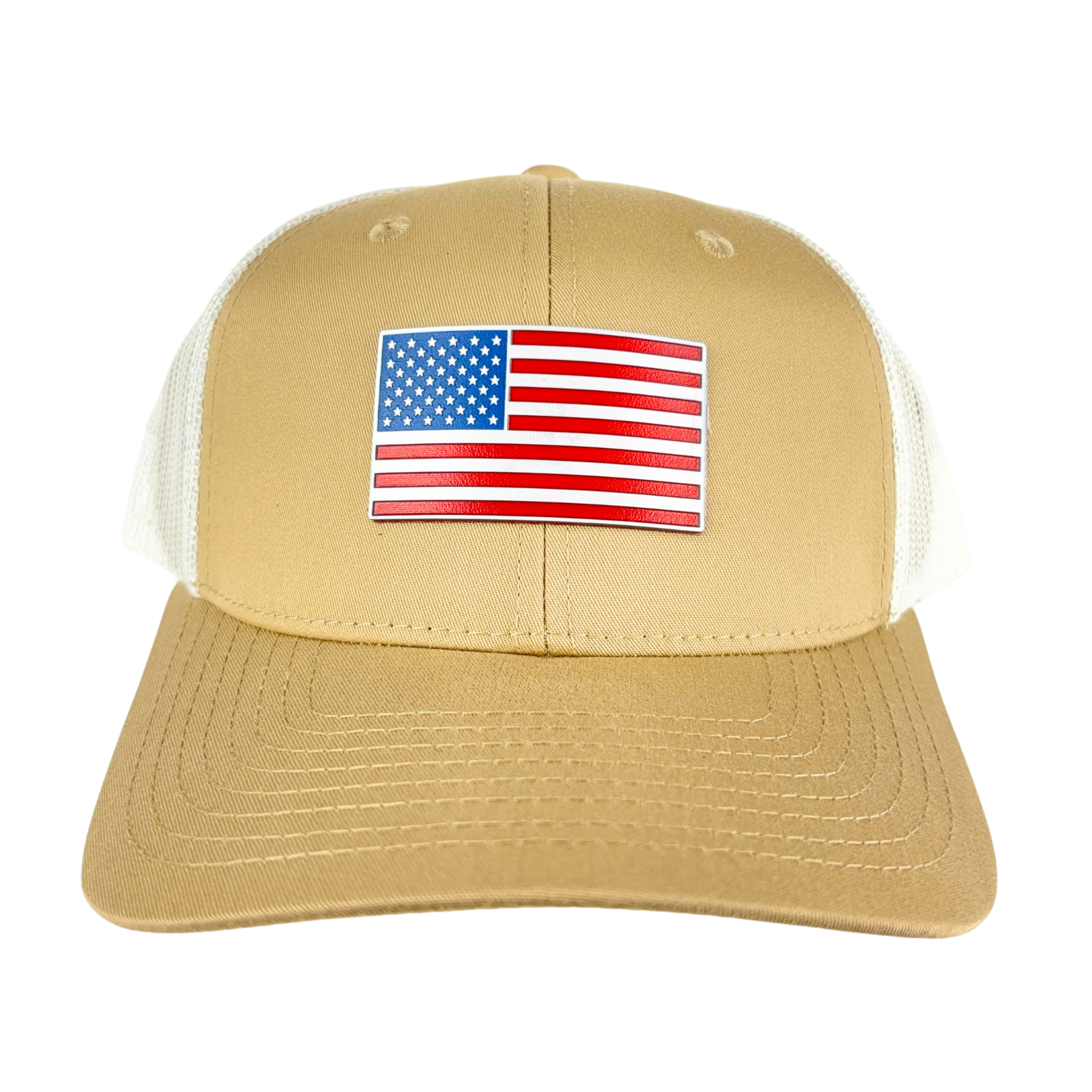 Prim In Proper Trucker Hat Cap USA Flag Tri RWB