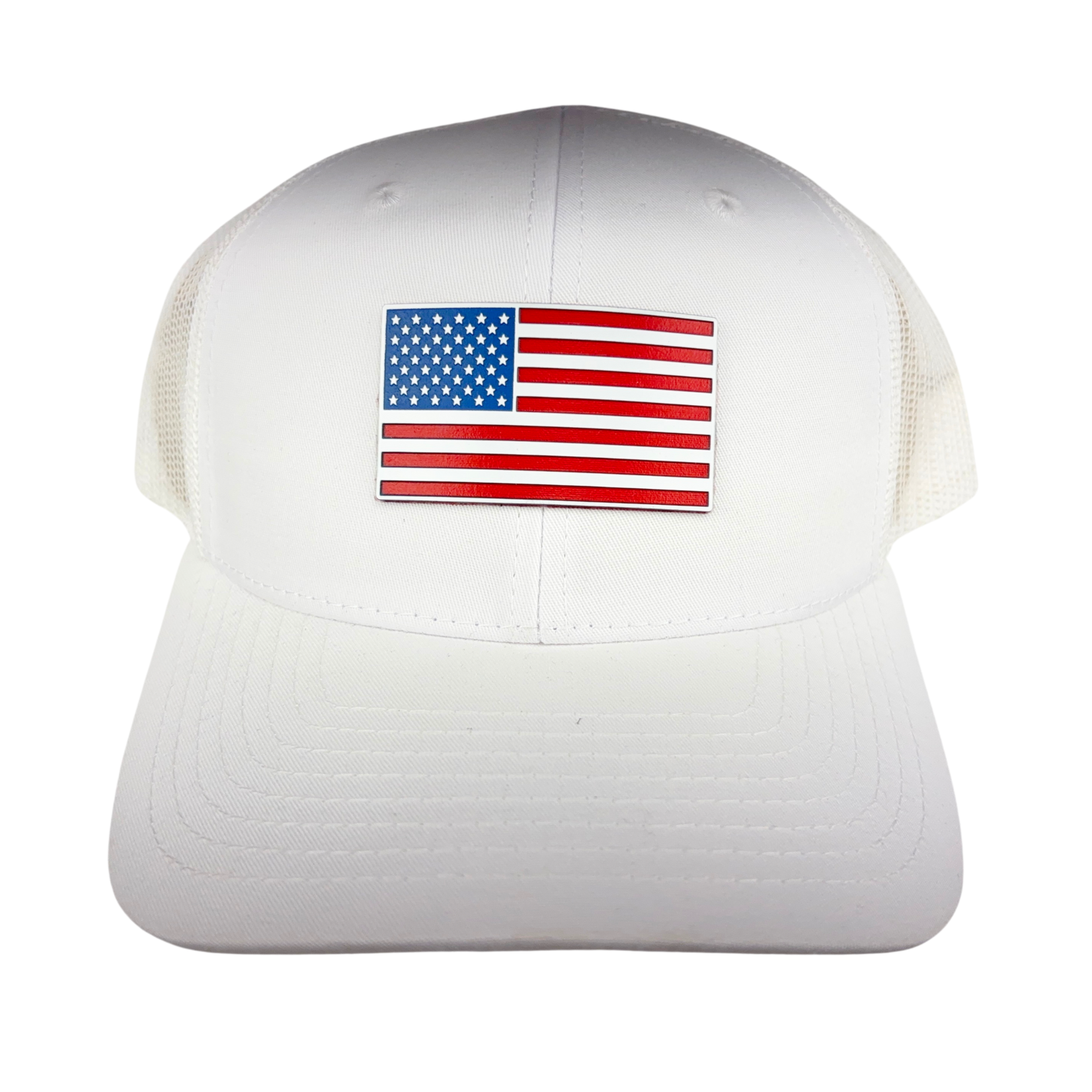 Prim In Proper Trucker Hat Cap USA Flag Tri RWB