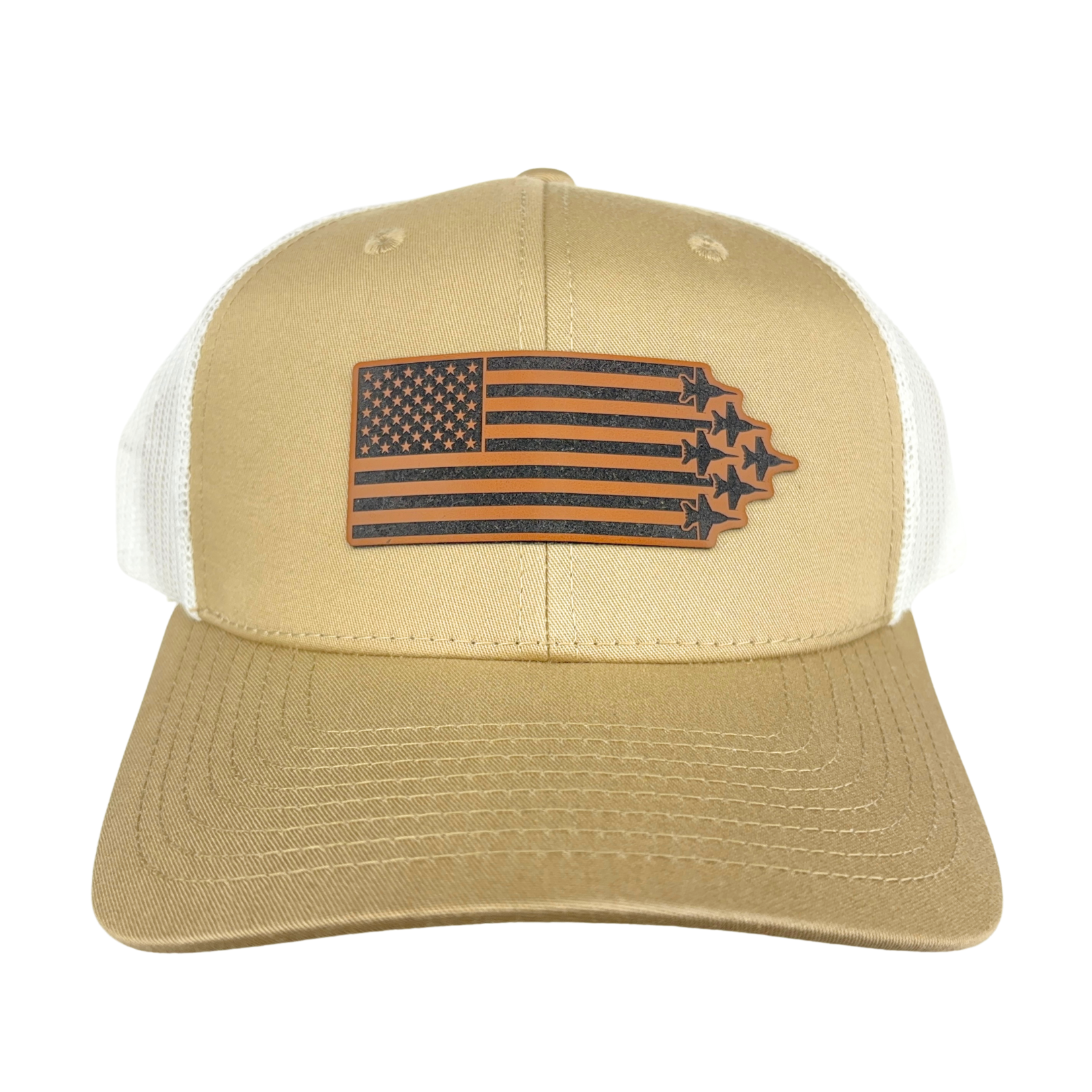 Prim In Proper Trucker Hat Cap US Flag Delta F-18 Jets