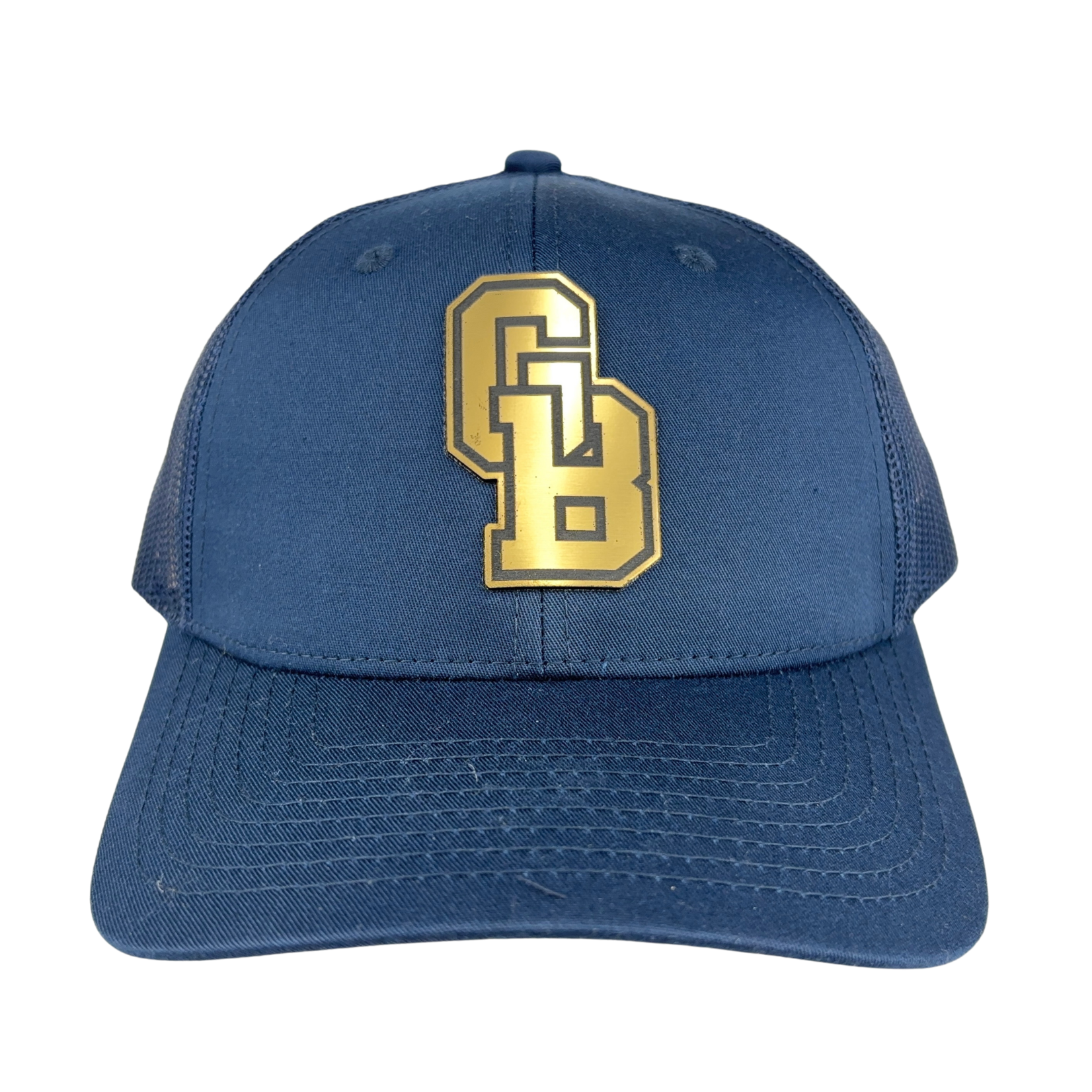 Prim In Proper Trucker Hat Cap Block GB Acrylic Gold