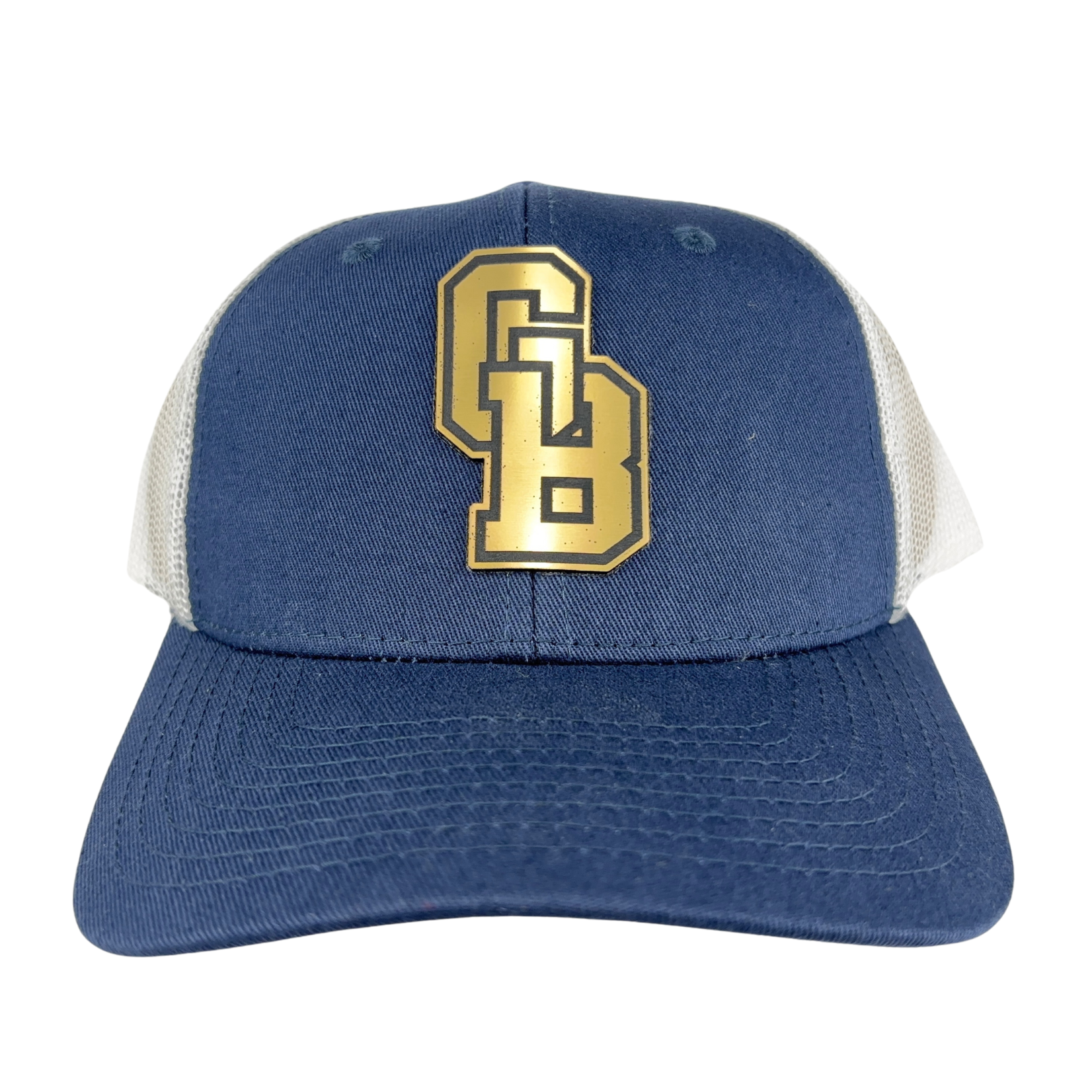 Prim In Proper Trucker Hat Cap Block GB Acrylic Gold