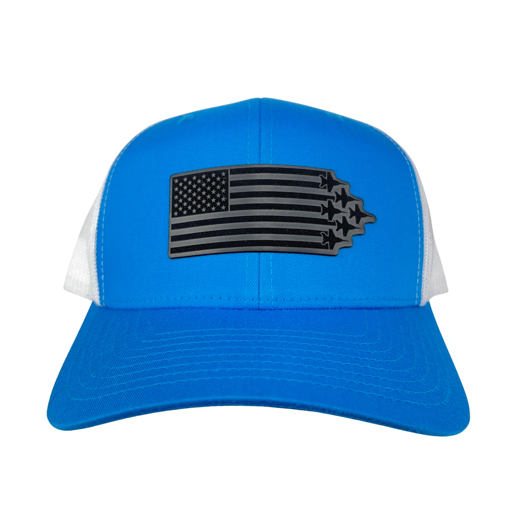Prim In Proper Trucker Hat Cap Flag Delta Jets Blackout