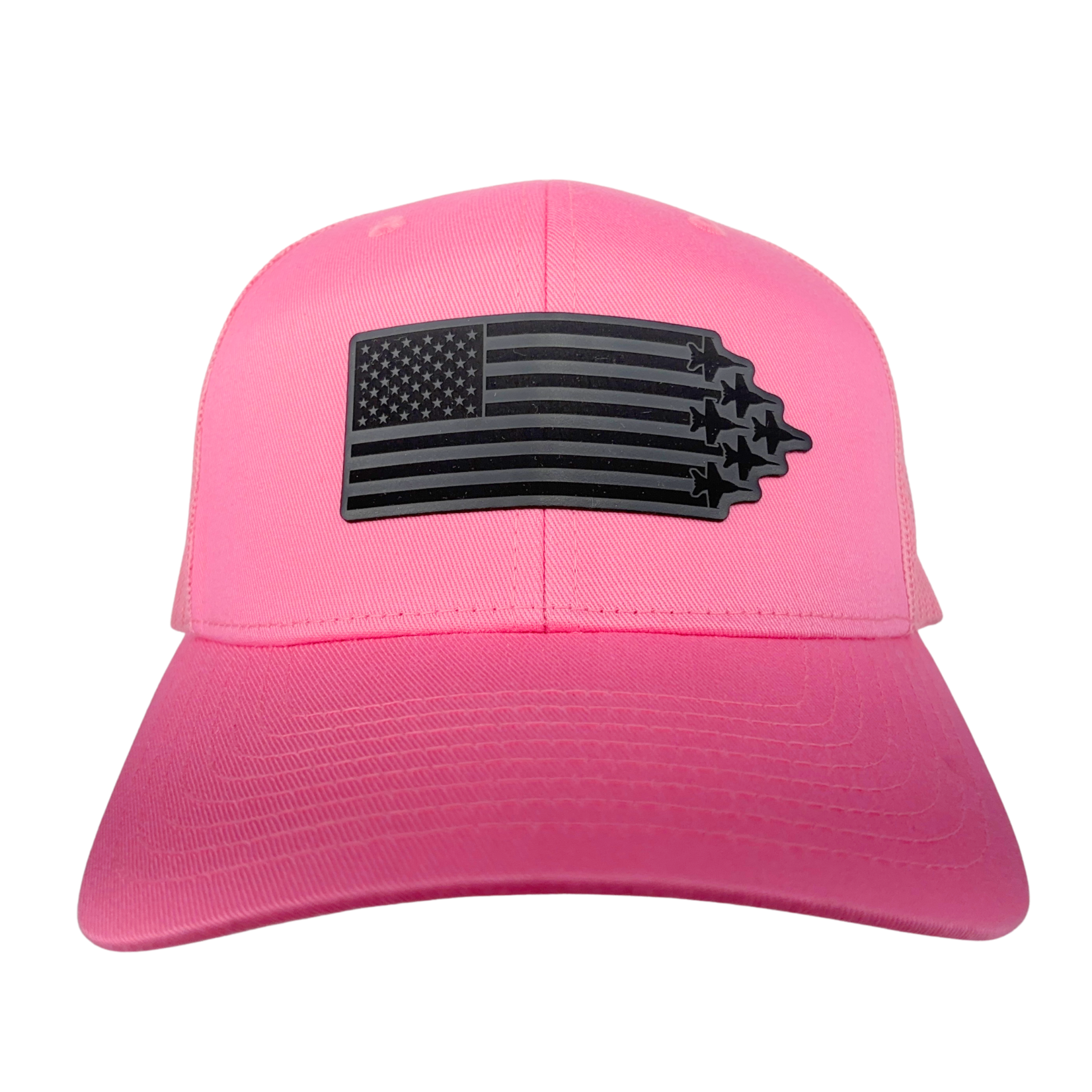 Prim In Proper Trucker Hat Cap Flag Delta Jets Blackout