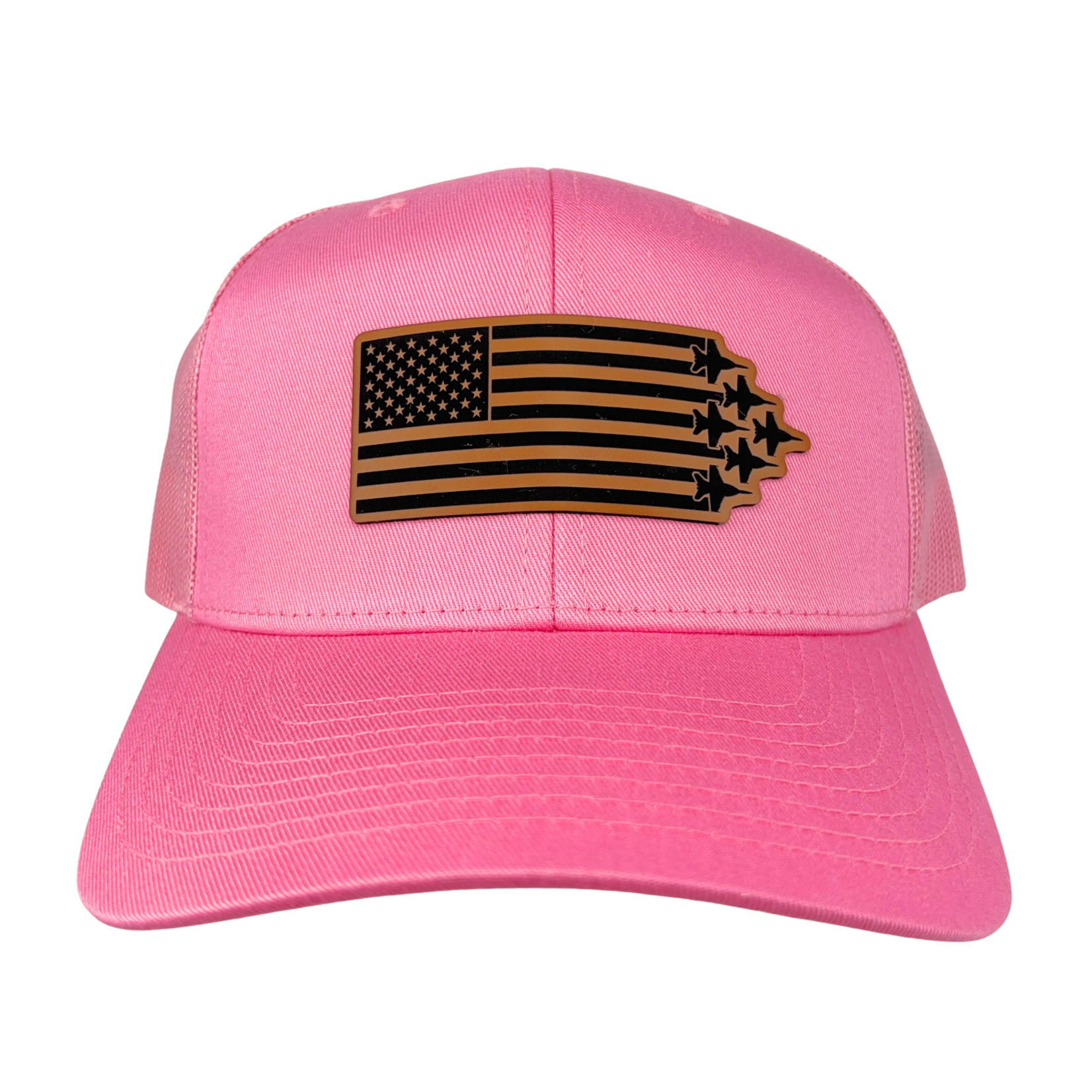 Prim In Proper Trucker Hat Cap US Flag Delta F-18 Jets