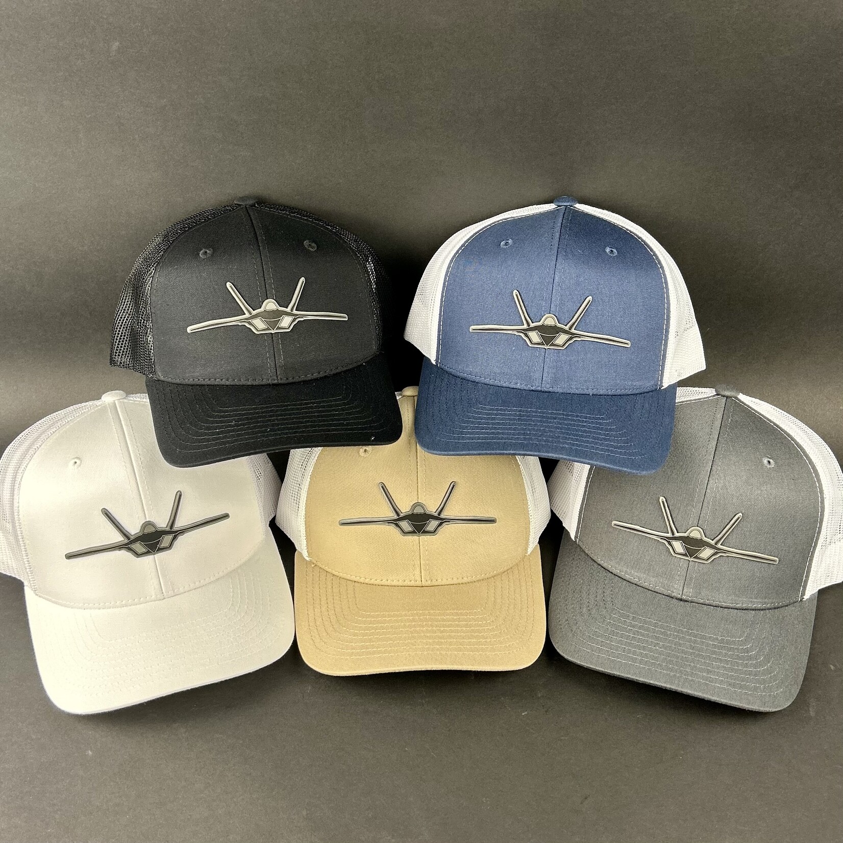 Prim In Proper Trucker Hat Cap F-22 Stealth Gray