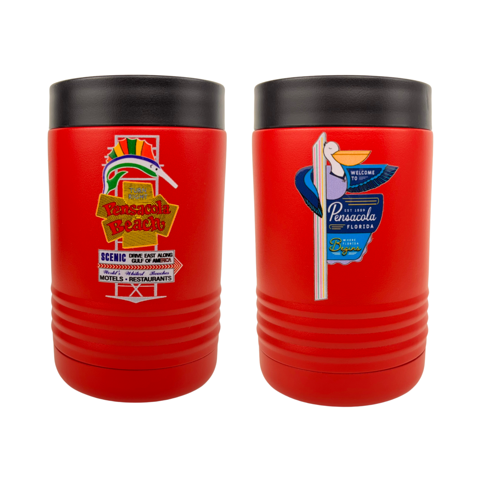 Prim In Proper Insulated Can/Bottle Holder - Pelican/PB Sign