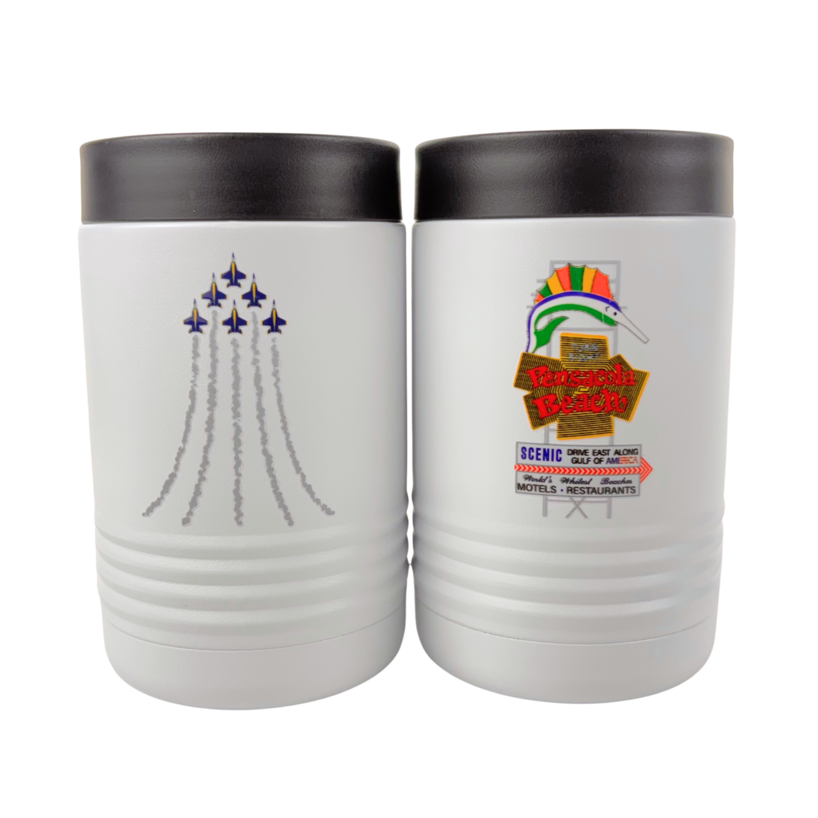 Prim In Proper Insulated Can/Bottle Holder - Delta F-18 Smoke/PB Sign