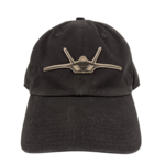 Prim In Proper Relaxed Dad Hat Cap Jet F-22 Blackout