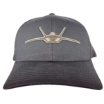 Prim In Proper Trucker Hat Cap F-22 Stealth Gray