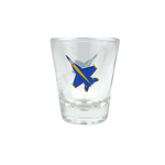 Prim In Proper Blue Angels F-18 Shot Glass