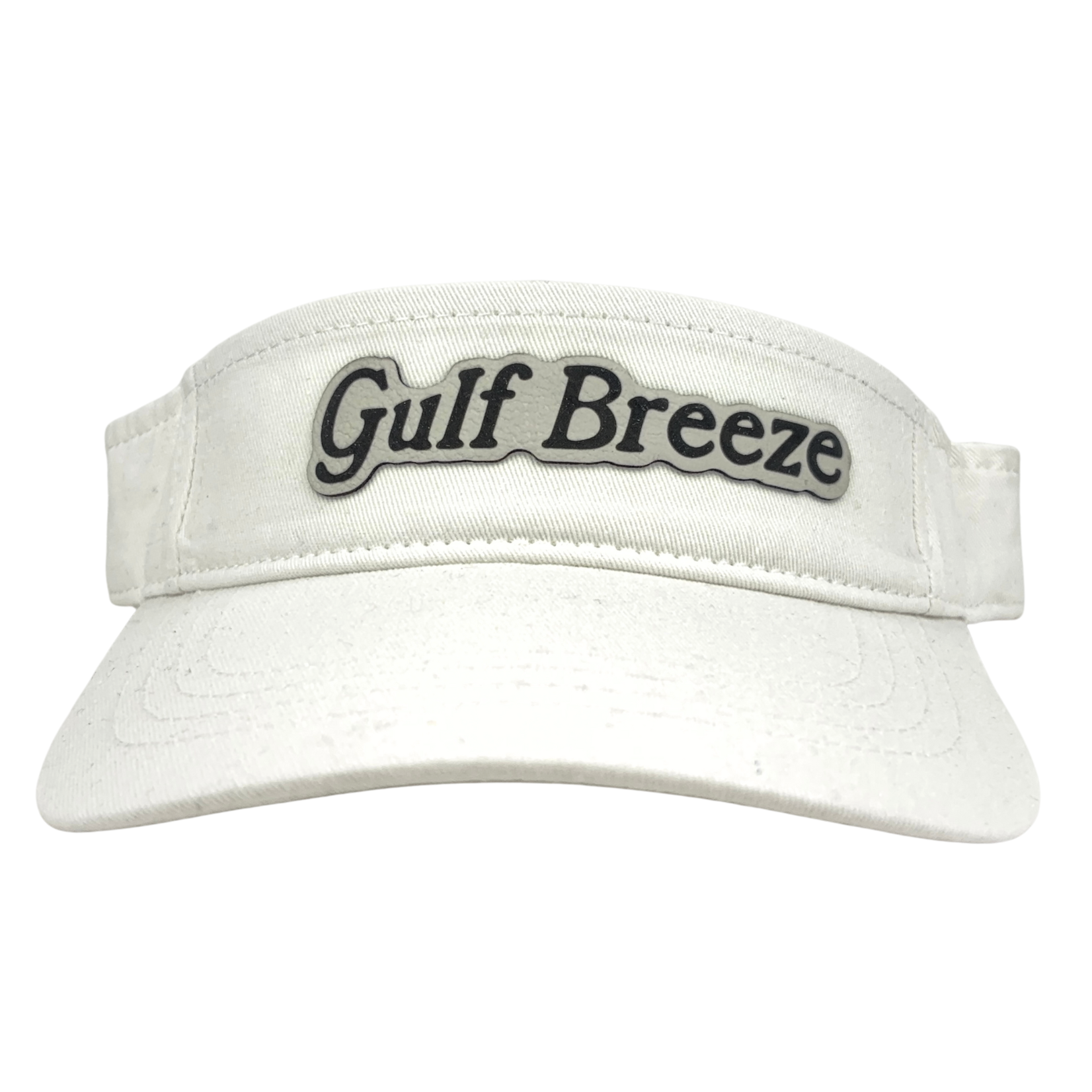 Prim In Proper Polo Sun Visor Hat Gulf Breeze White