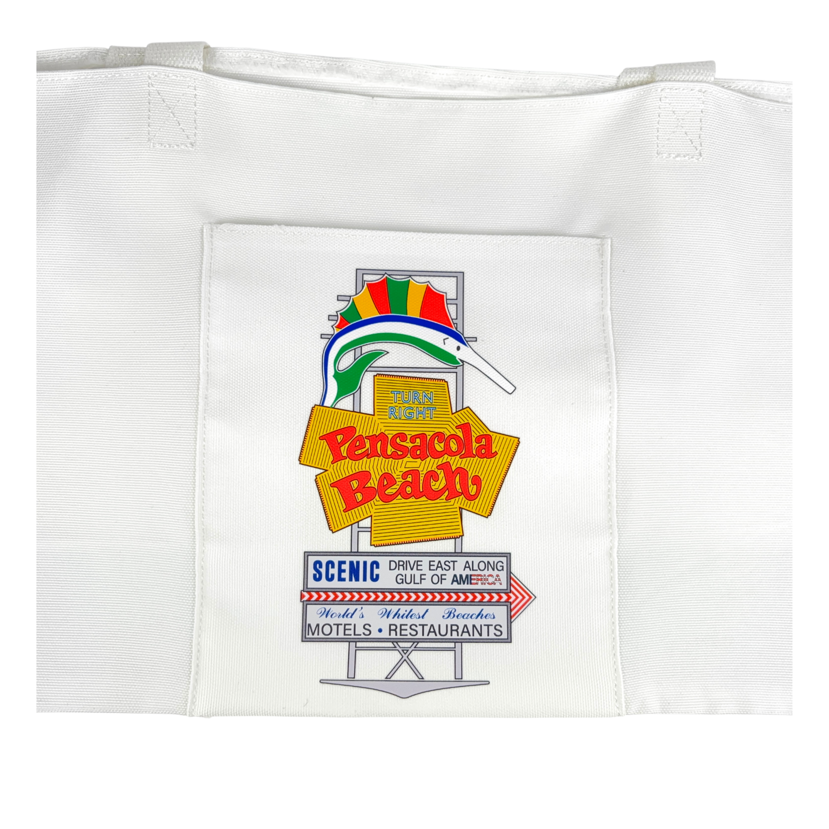 Prim In Proper Canvas Tote Bag White PB Sign