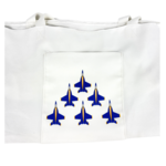 Prim In Proper Blue Angels Tote Bag White