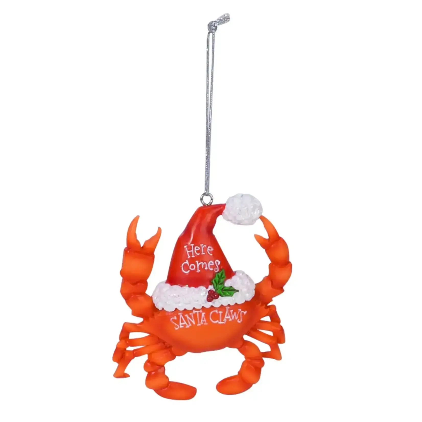 Beachcombers Santa Claws Red Crab Ornament