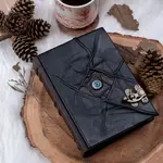 R K Handicrafts and Exporters Leather Journal Diary Vintage Paper - Hocas Pokas Black