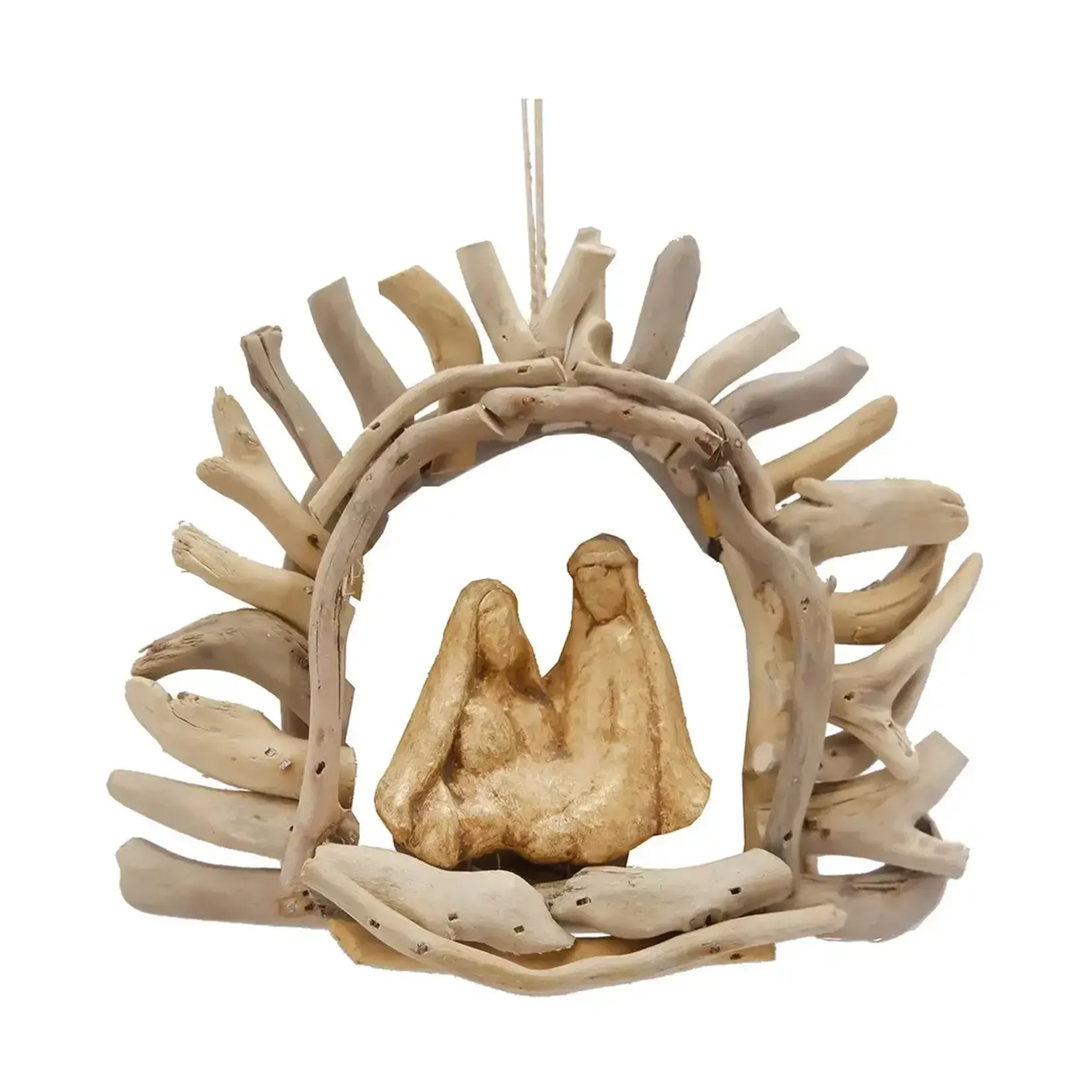 C&F Home Christmas Nativity Manger Driftwood Ornament