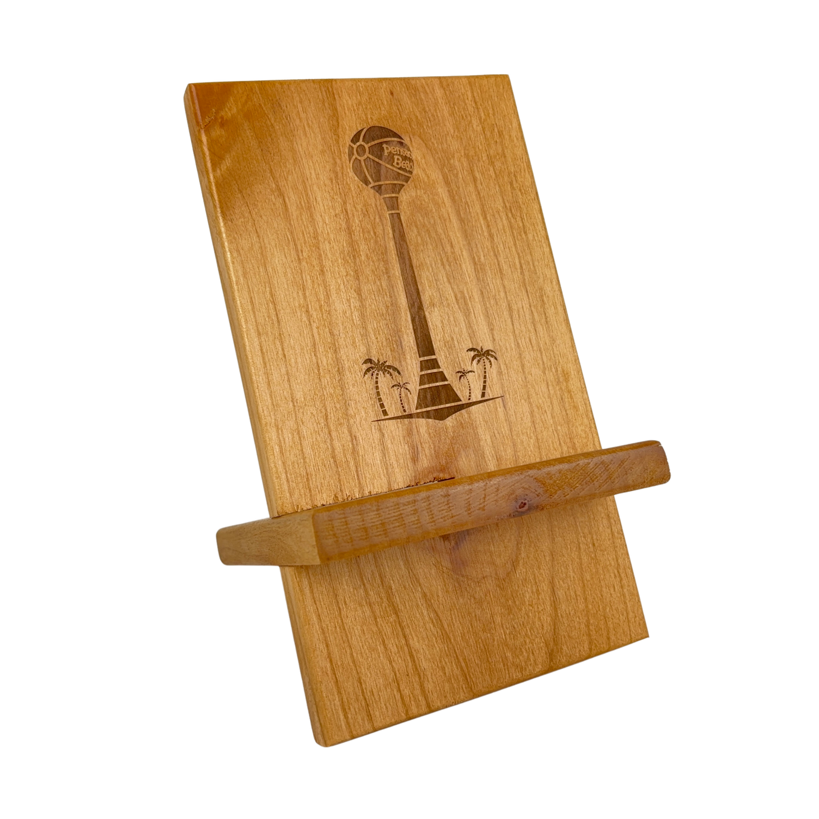 Prim In Proper Red Alder Cell Phone Stand Easel - PB Ball Tower