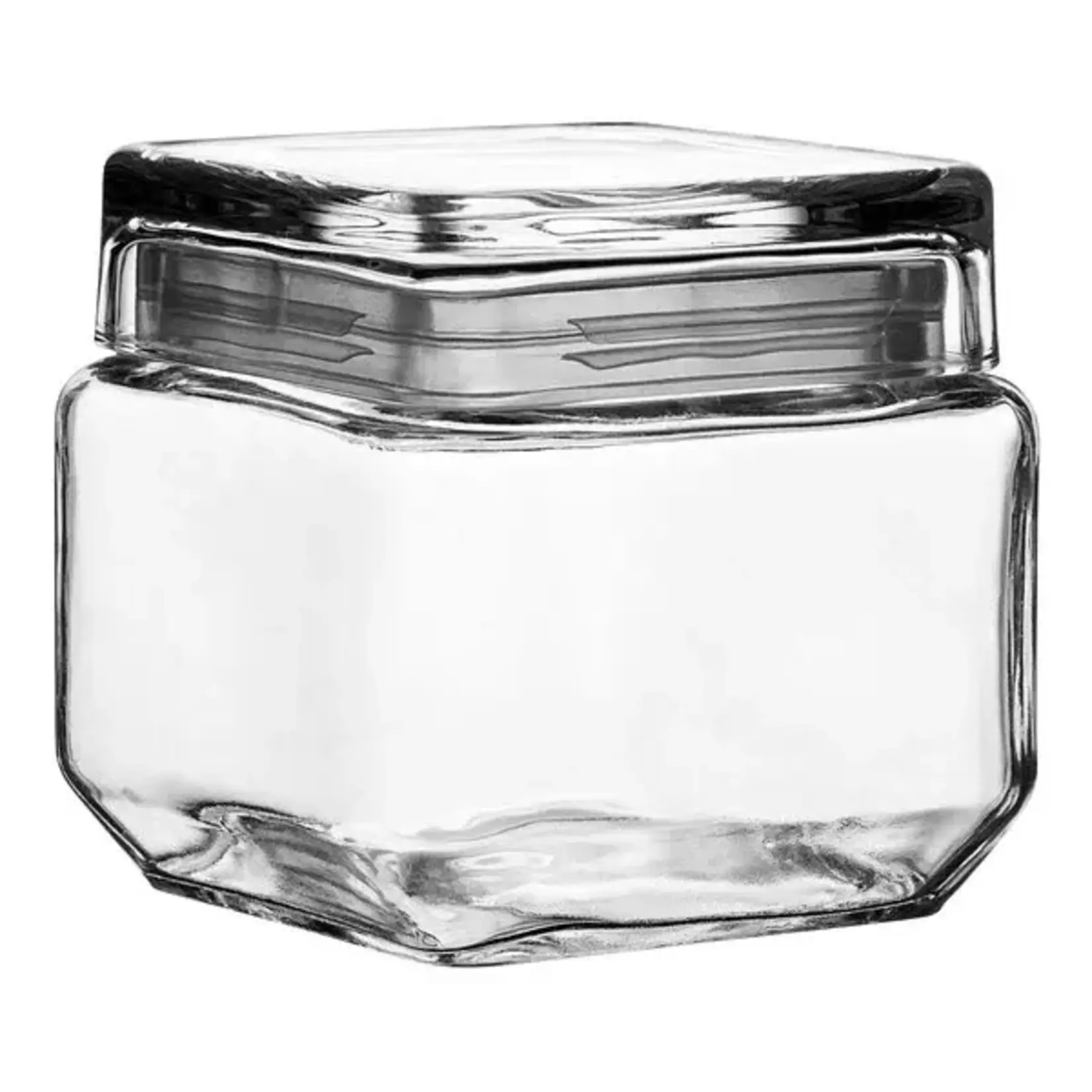 Acopa Bulk Square 28 oz Glass Candy Jar