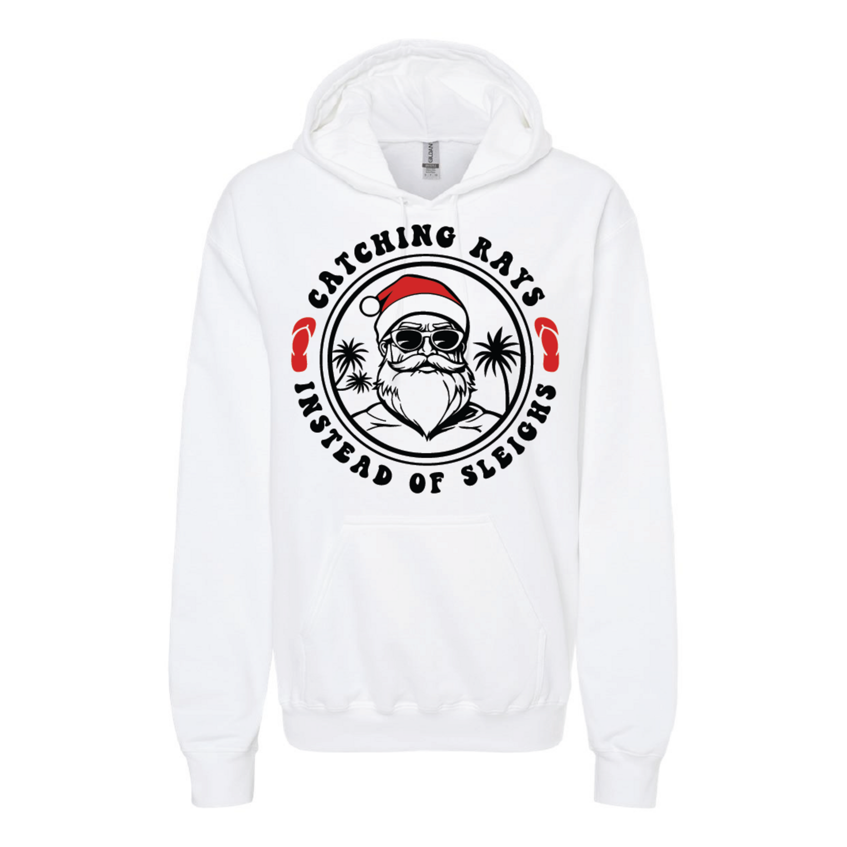 Prim In Proper Hoodie - Santa Catching Rays Sleighs