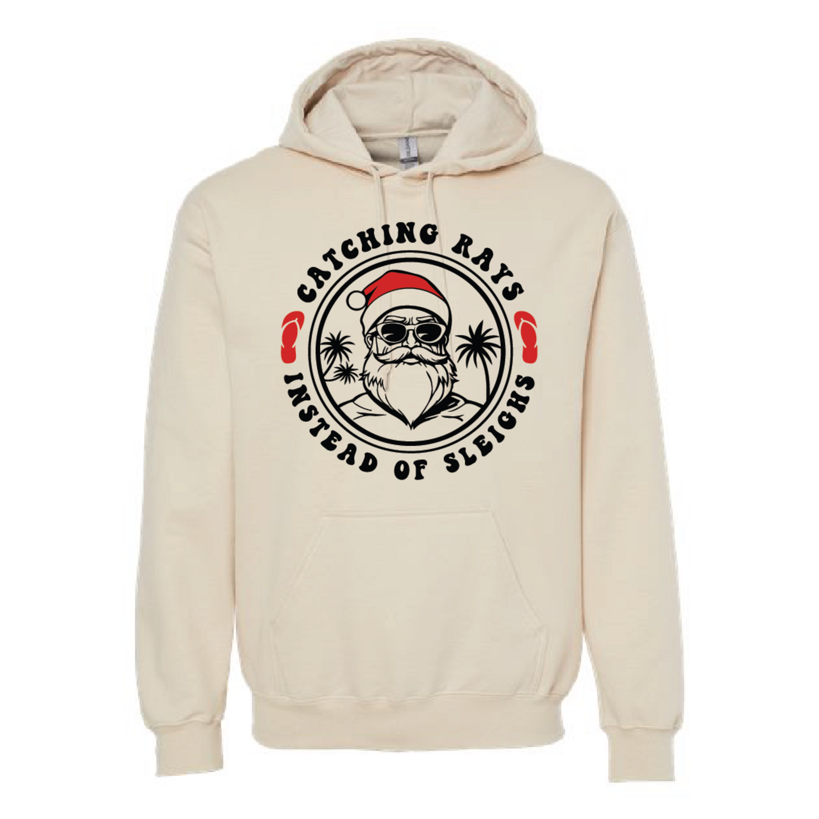 Prim In Proper Hoodie - Santa Catching Rays Sleighs