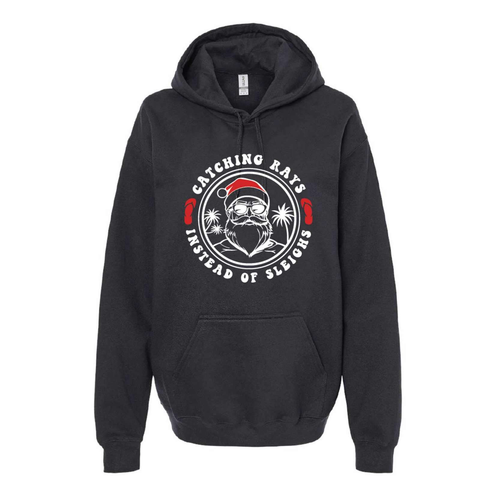 Prim In Proper Hoodie - Santa Catching Rays Sleighs