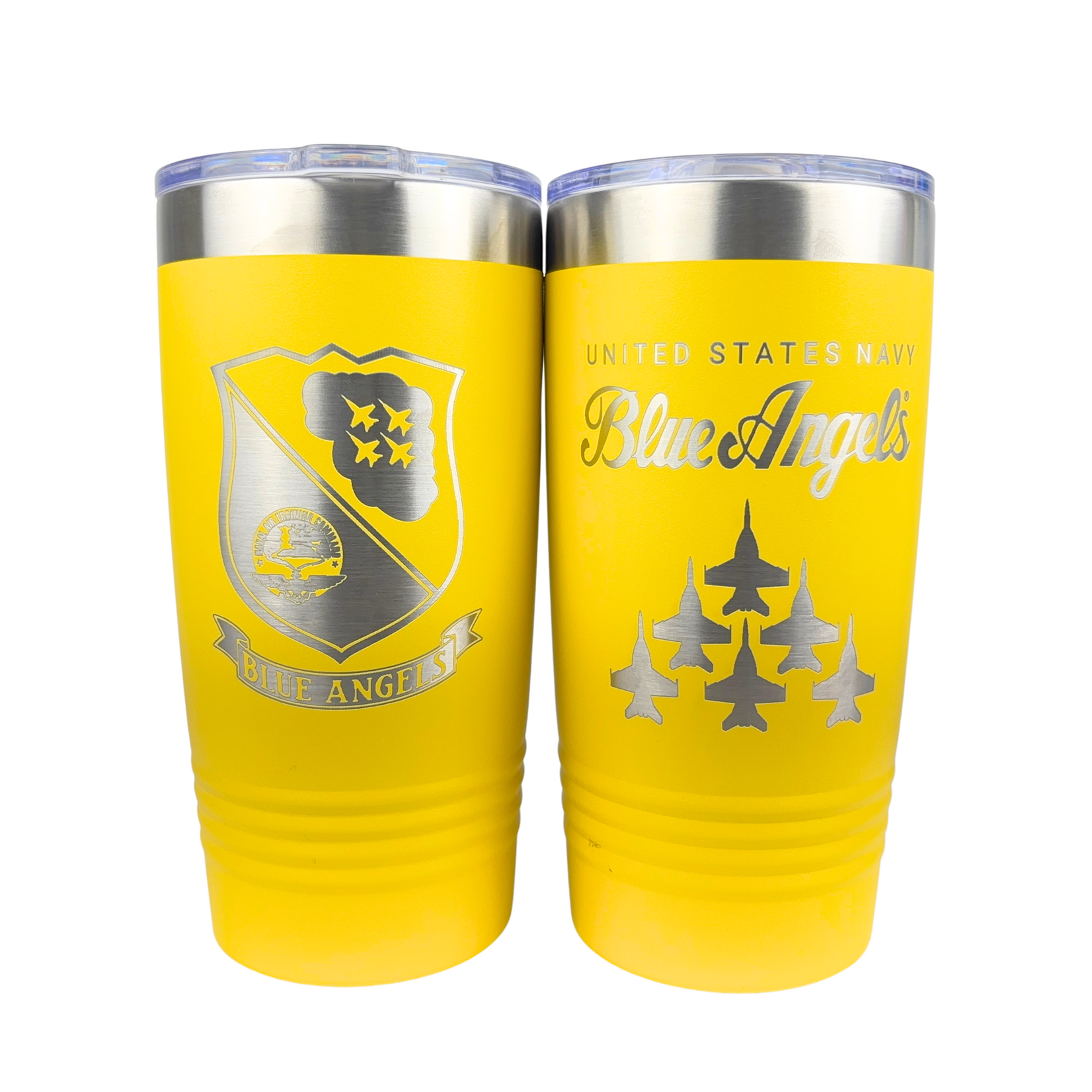 Prim In Proper Blue Angels Engraved Tumbler - 20 oz